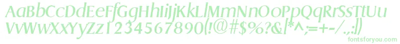 GriffonItalic Font – Green Fonts on White Background