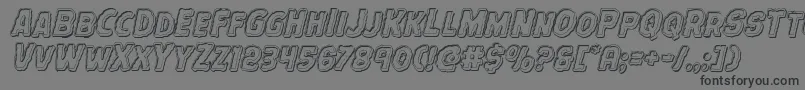 Terrorbabbleengraveital Font – Black Fonts on Gray Background