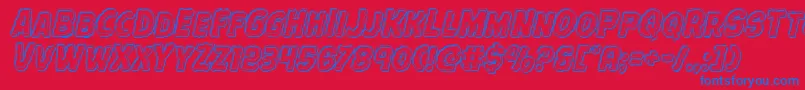 More about Terrorbabbleengraveital Font Terrorbabbleengraveital Font – Blue Fonts on Red Background
