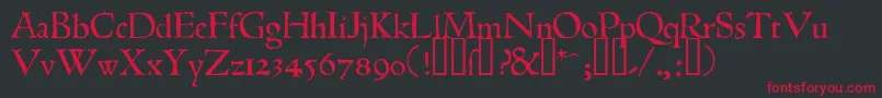 1543humaneJenson Font – Red Fonts on Black Background