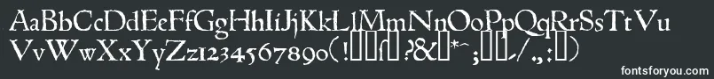 Шрифт 1543humaneJenson – белые шрифты