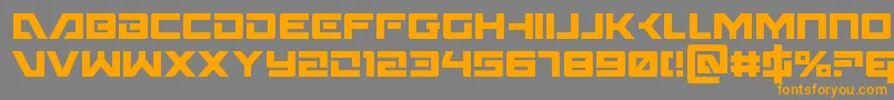 Шрифт Wildcard31cond – оранжевые шрифты на сером фоне