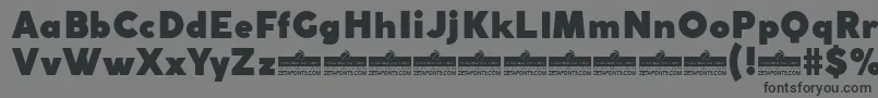 CocogothicFatTrial Font – Black Fonts on Gray Background