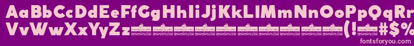 CocogothicFatTrial Font – Pink Fonts on Purple Background