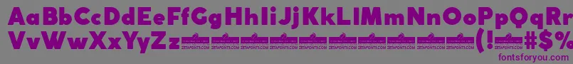 CocogothicFatTrial-fontti – violetit fontit harmaalla taustalla