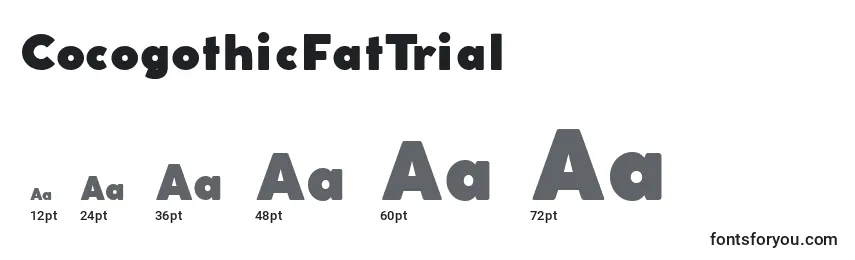 CocogothicFatTrial Font Sizes