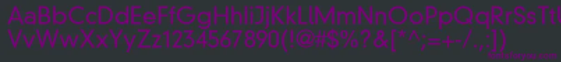 Din30640NeuzeitGroteskLtLight Font – Purple Fonts on Black Background