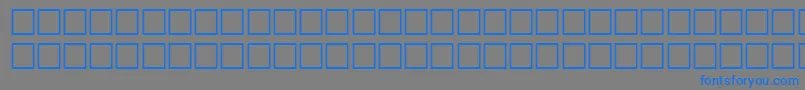 JaggedRegular Font – Blue Fonts on Gray Background