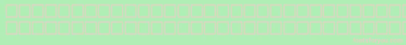 フォントJaggedRegular – 緑の背景にピンクのフォント