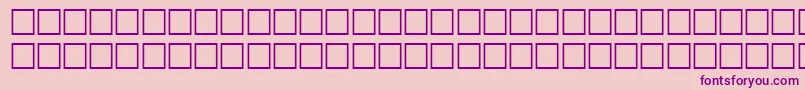 フォントJaggedRegular – ピンクの背景に紫のフォント