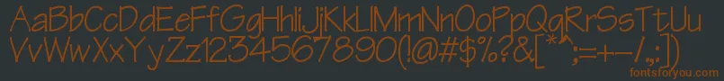 Manzana-fontti – ruskeat fontit mustalla taustalla