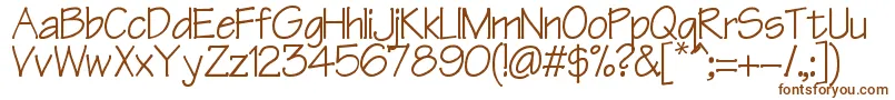 Manzana Font – Brown Fonts on White Background