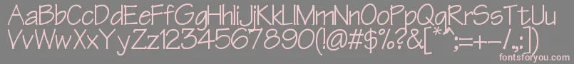 Manzana Font – Pink Fonts on Gray Background