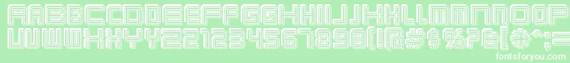 KarnivoreStack Font – White Fonts on Green Background