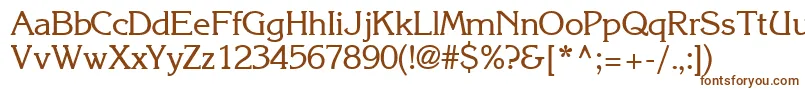 IntuitionsskRegular Font – Brown Fonts on White Background