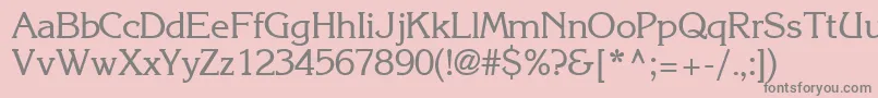 IntuitionsskRegular Font – Gray Fonts on Pink Background
