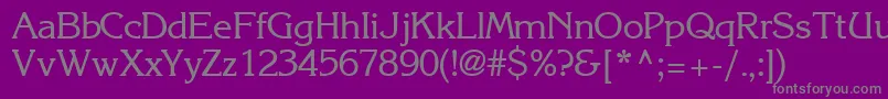 IntuitionsskRegular Font – Gray Fonts on Purple Background