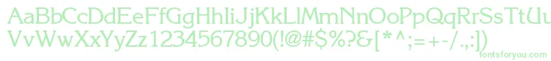 IntuitionsskRegular Font – Green Fonts on White Background