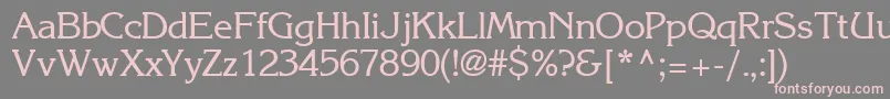 IntuitionsskRegular Font – Pink Fonts on Gray Background