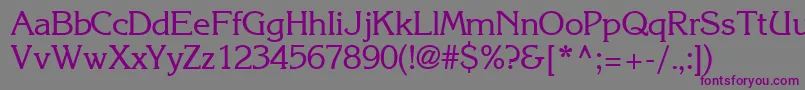 IntuitionsskRegular Font – Purple Fonts on Gray Background
