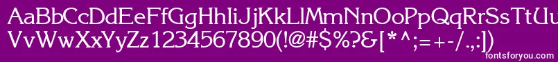 IntuitionsskRegular Font – White Fonts on Purple Background