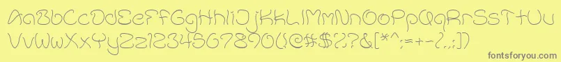 Accent1 Font – Gray Fonts on Yellow Background