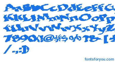 Bohemianrap7Bold font – Blue Fonts