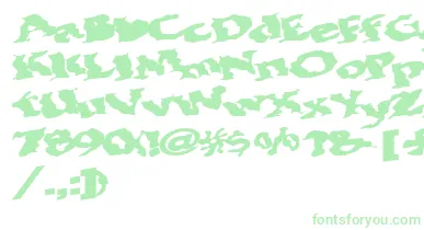 Bohemianrap7Bold font – Green Fonts