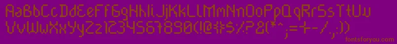 Cayetanr Font – Brown Fonts on Purple Background