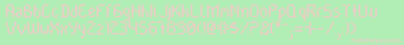 Cayetanr Font – Pink Fonts on Green Background