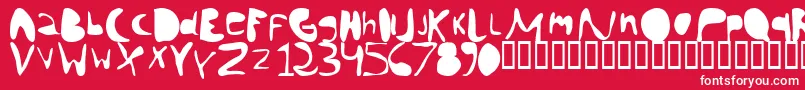 fuente Chann – Fuentes Blancas Sobre Fondo Rojo