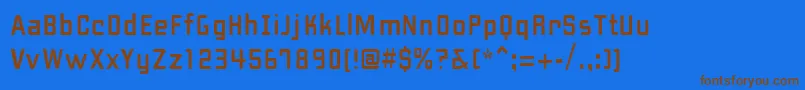 PfhipsterUnicode Font – Brown Fonts on Blue Background