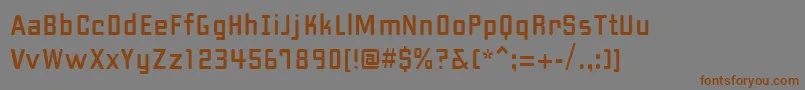 PfhipsterUnicode Font – Brown Fonts on Gray Background