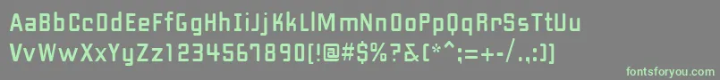 PfhipsterUnicode-Schriftart – Grüne Schriften auf grauem Hintergrund