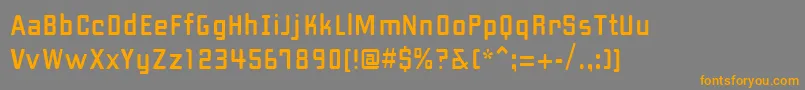 PfhipsterUnicode Font – Orange Fonts on Gray Background