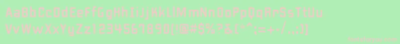 PfhipsterUnicode Font – Pink Fonts on Green Background
