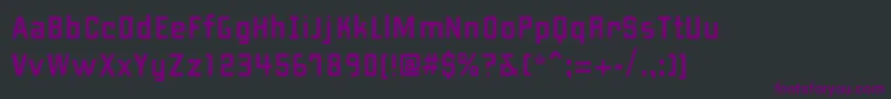 PfhipsterUnicode-Schriftart – Violette Schriften auf schwarzem Hintergrund