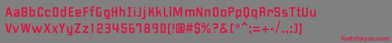 fuente PfhipsterUnicode – Fuentes Rojas Sobre Fondo Gris