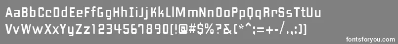 PfhipsterUnicode Font – White Fonts on Gray Background