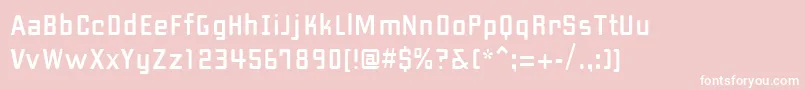 PfhipsterUnicode Font – White Fonts on Pink Background