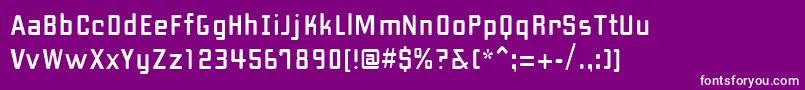 fuente PfhipsterUnicode – Fuentes Blancas Sobre Fondo Morado