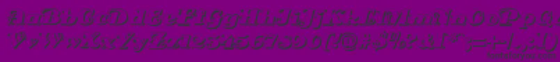 DsSienaShadow Font – Black Fonts on Purple Background