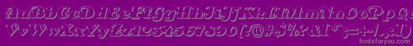 DsSienaShadow Font – Gray Fonts on Purple Background