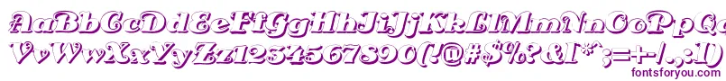 DsSienaShadow Font – Purple Fonts on White Background