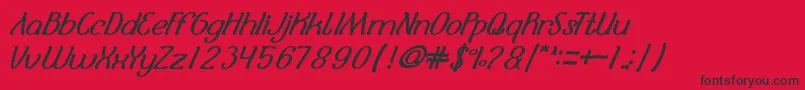 SelamatHariRaya Font – Black Fonts on Red Background
