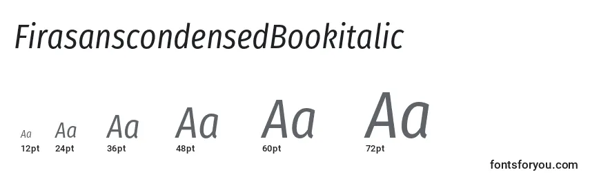Размеры шрифта FirasanscondensedBookitalic