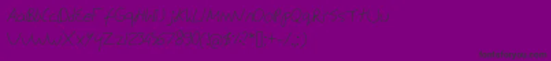 EdSnowden Font – Black Fonts on Purple Background