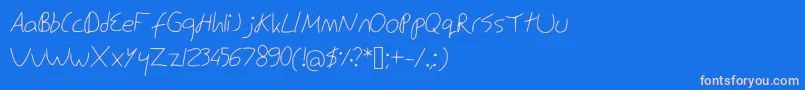 EdSnowden Font – Pink Fonts on Blue Background