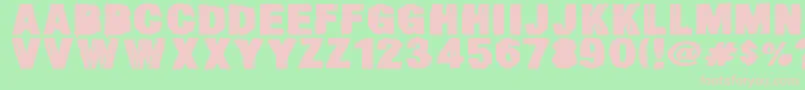 fuente SmearedDsg – Fuentes Rosadas Sobre Fondo Verde