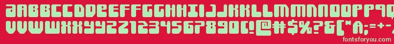 Forcemajeureexpand Font – Green Fonts on Red Background